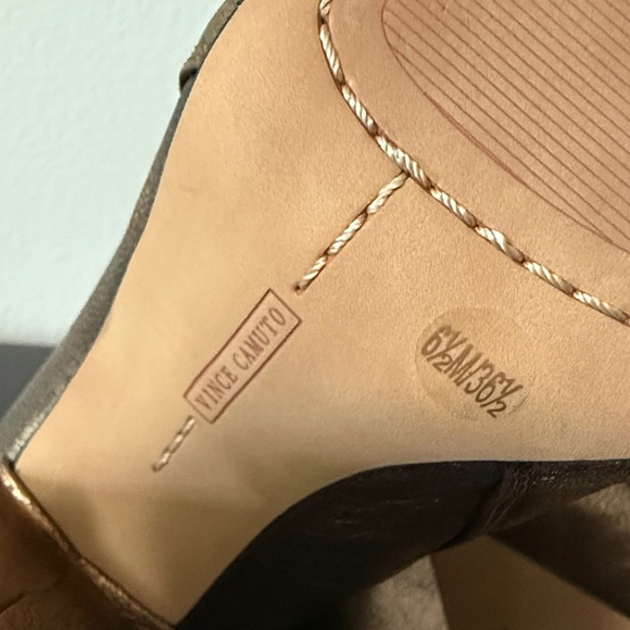 Vince Camuto Shimmering Bronze Booties - Picture 5 of 5